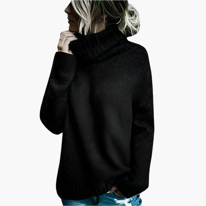 Women's Oversized Turtleneck Sweater – Casual Cozy Knitwear for Everyday Comfort