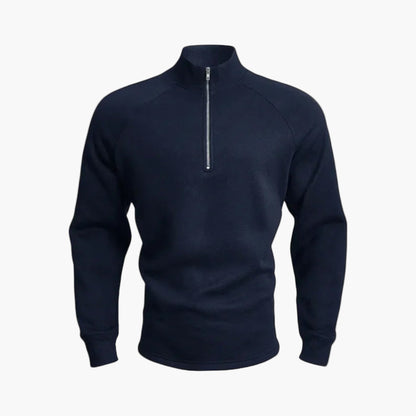 Men's Casual Half-Zip Pullover Sweatshirt for Everyday Comfort and Style
