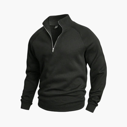Men's Casual Half-Zip Pullover Sweatshirt for Everyday Comfort and Style