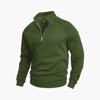 Men's Casual Half-Zip Pullover Sweatshirt for Everyday Comfort and Style