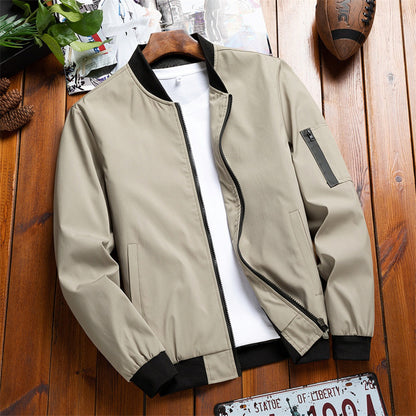 Men's Bomber Jacket Lightweight Summer Casual Outerwear