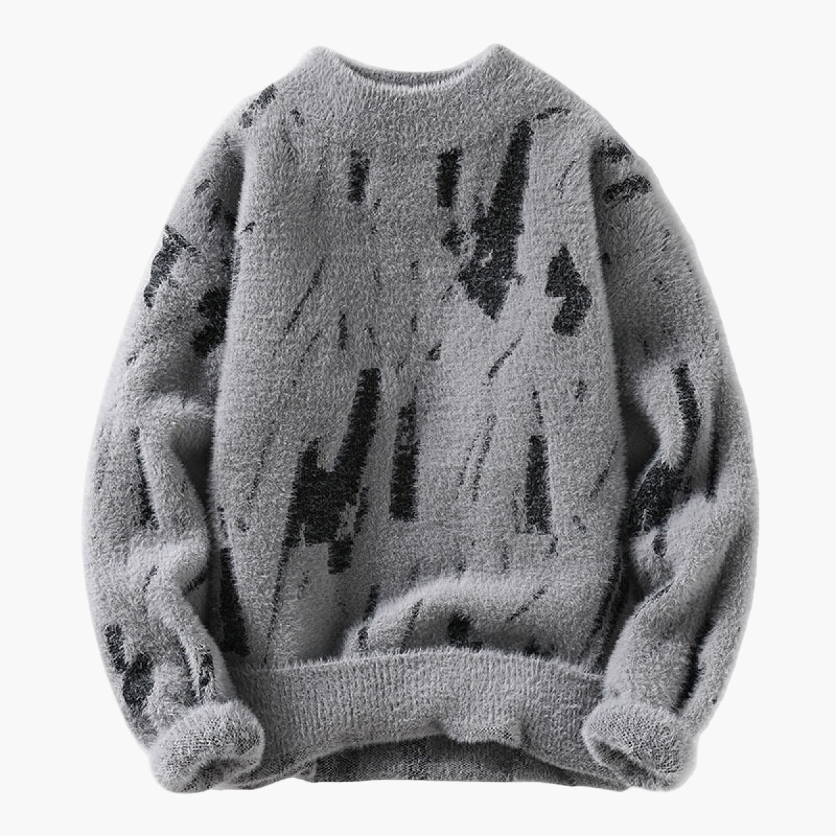 Men's Patterned Knit Sweater – Soft, Cozy Pullover for Fall and Winter, Relaxed Fit, Stylish Everyday Wear