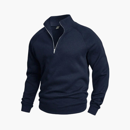 Men's Casual Half-Zip Pullover Sweatshirt for Everyday Comfort and Style
