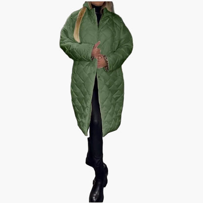 Women's Quilted Reversible Winter Coat – Elegant Everyday Statement Outerwear