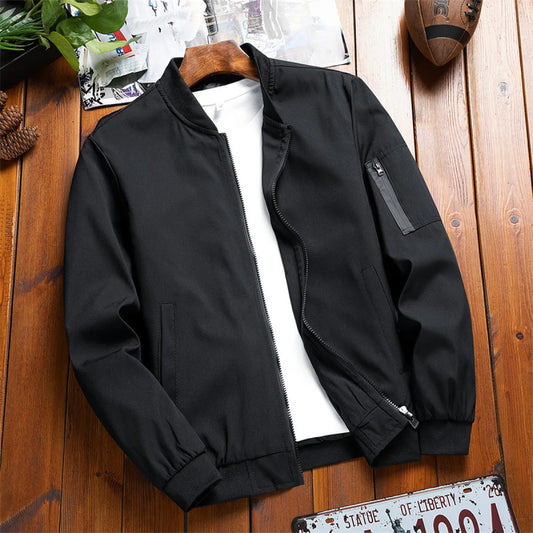 Men's Bomber Jacket Lightweight Summer Casual Outerwear