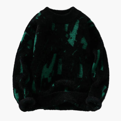 Men's Patterned Knit Sweater – Soft, Cozy Pullover for Fall and Winter, Relaxed Fit, Stylish Everyday Wear