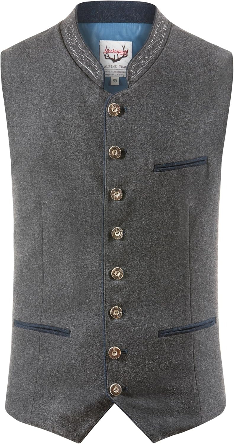 Men’s Traditional Bavarian Vest – Classic Trachten Style for Festive Occasions