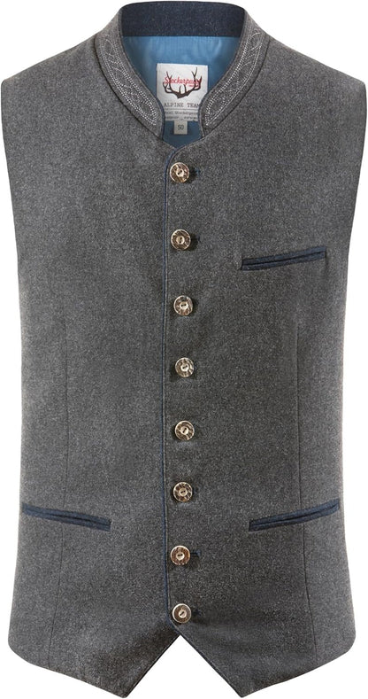Men’s Traditional Bavarian Vest – Classic Trachten Style for Festive Occasions