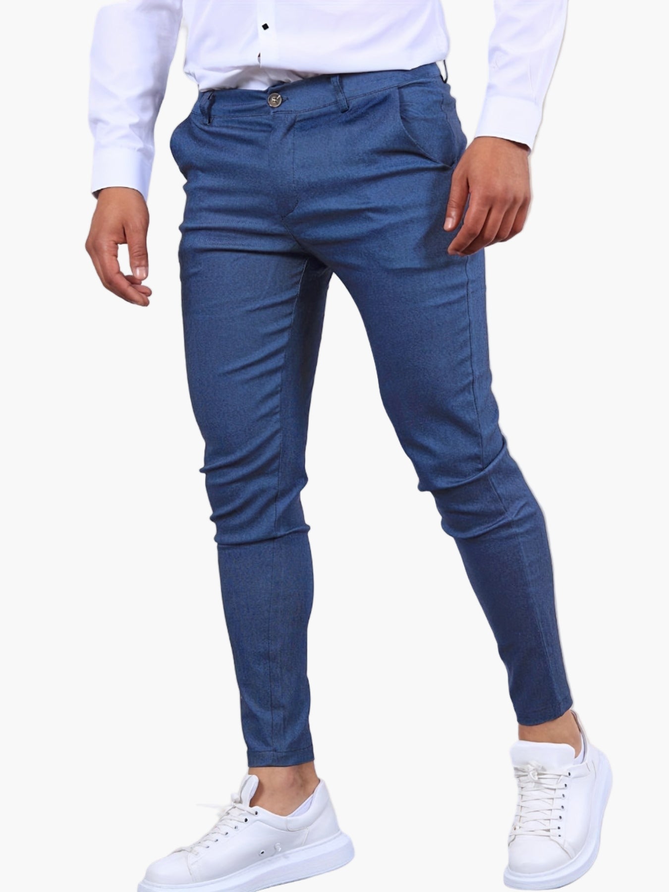 Men's Skinny-Fit Chino Pants Modern Tailored Style for Casual and Semi-Formal Wear