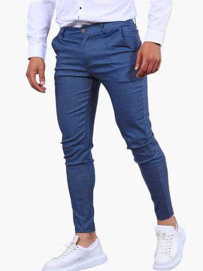 Men's Skinny-Fit Chino Pants Modern Tailored Style for Casual and Semi-Formal Wear