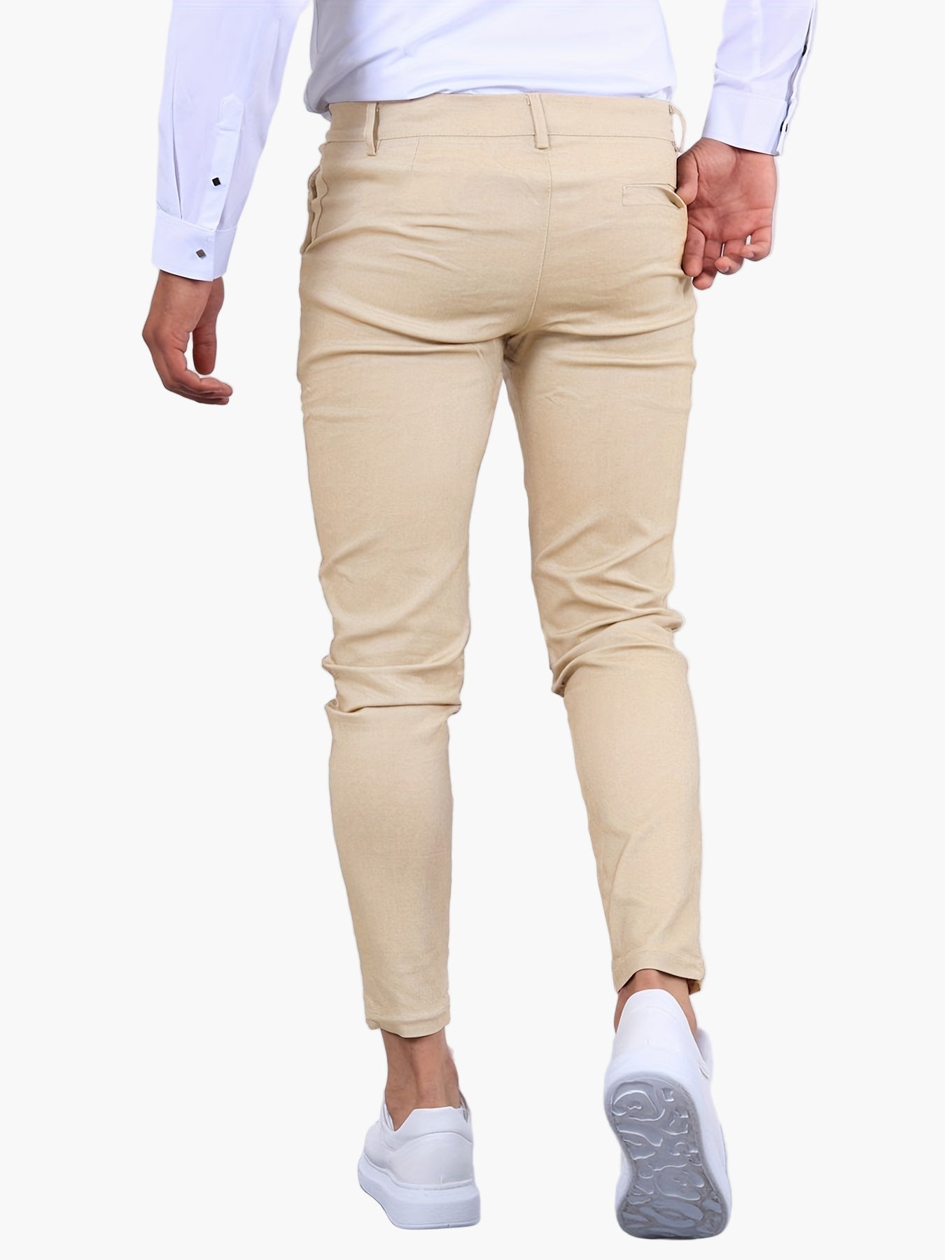 Men's Skinny-Fit Chino Pants Modern Tailored Style for Casual and Semi-Formal Wear