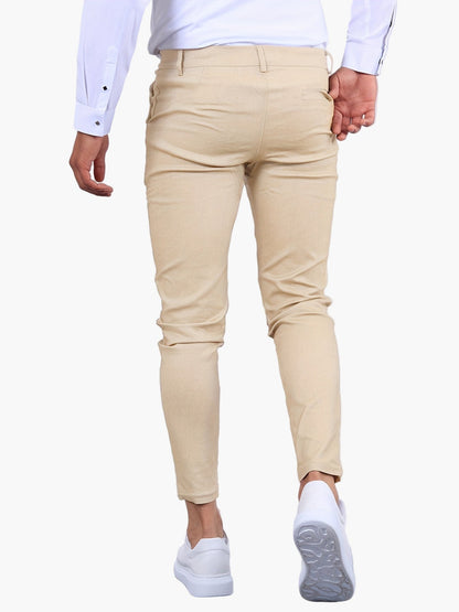 Men's Skinny-Fit Chino Pants Modern Tailored Style for Casual and Semi-Formal Wear