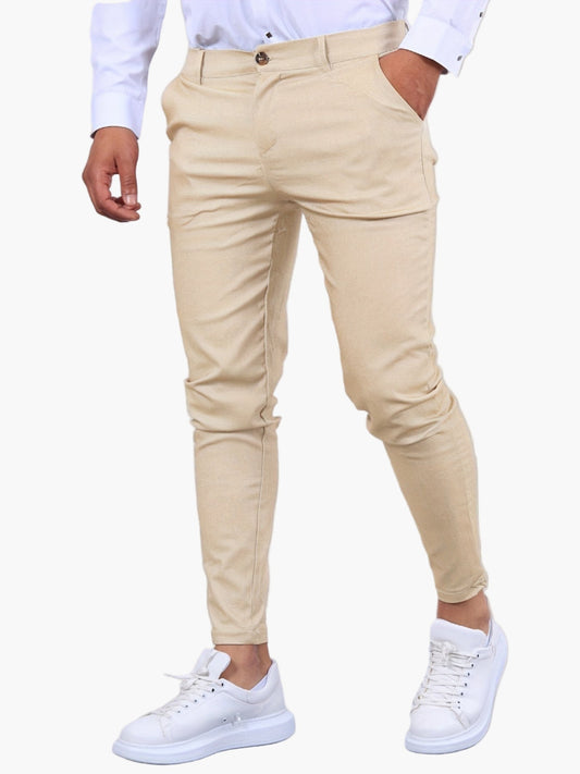 Men's Skinny-Fit Chino Pants Modern Tailored Style for Casual and Semi-Formal Wear
