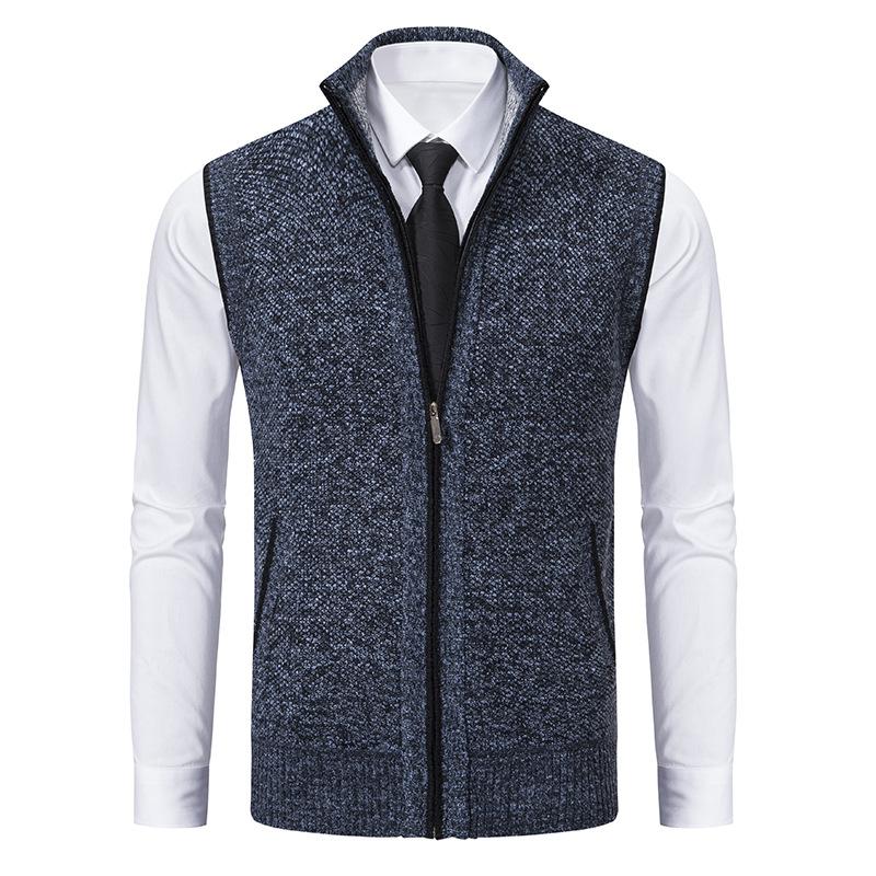 Men's Smart Casual Zip-Up Sweater Vest – Classic Business & Everyday Layer
