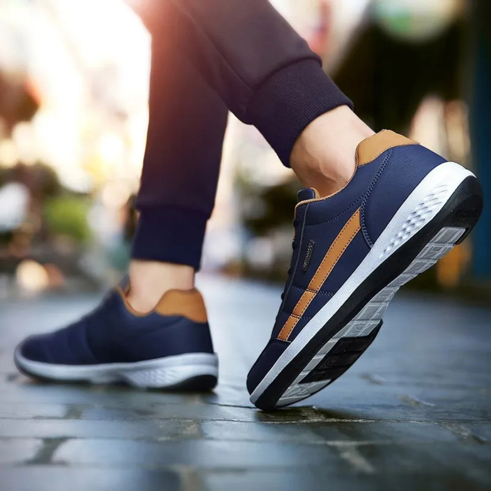 Men's Orthopedic Leather Casual Sneakers for Everyday Comfort