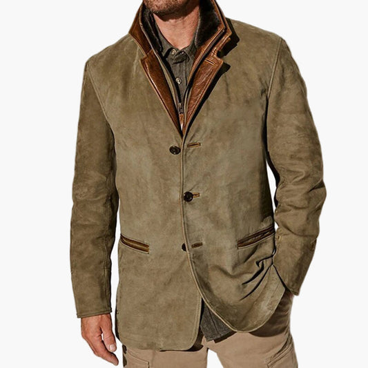 Men's Classic Vintage-Inspired Casual Blazer Jacket – Timeless Style for Autumn and Winter