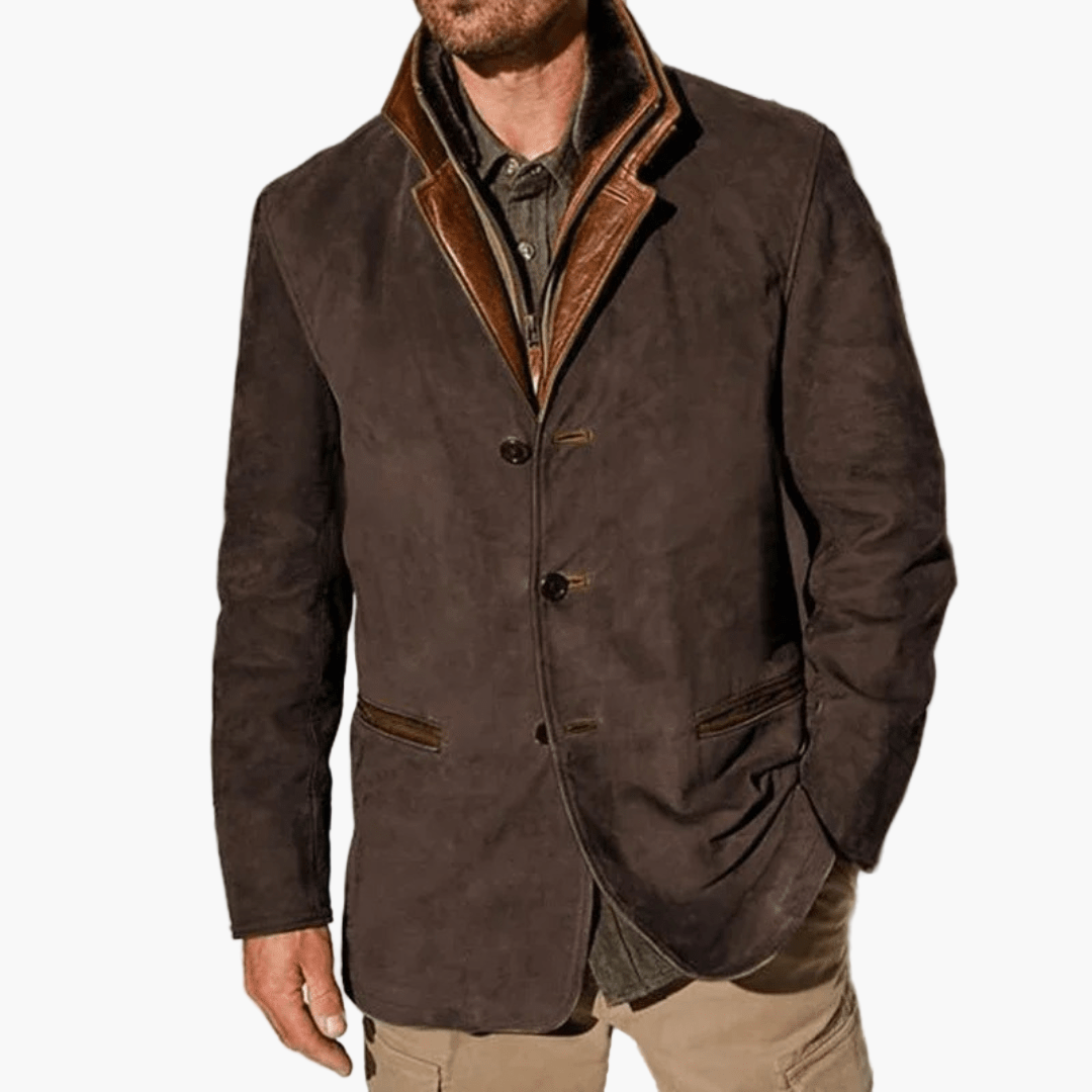Men's Classic Vintage-Inspired Casual Blazer Jacket – Timeless Style for Autumn and Winter