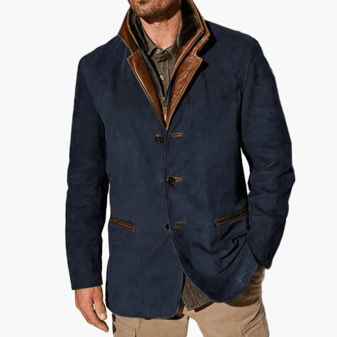 Men's Classic Vintage-Inspired Casual Blazer Jacket – Timeless Style for Autumn and Winter