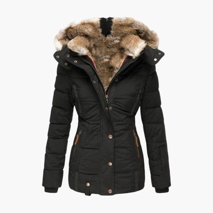 Women's Winter Parka with Plush Faux Fur Lining – Elegant Warm Outdoor Jacket