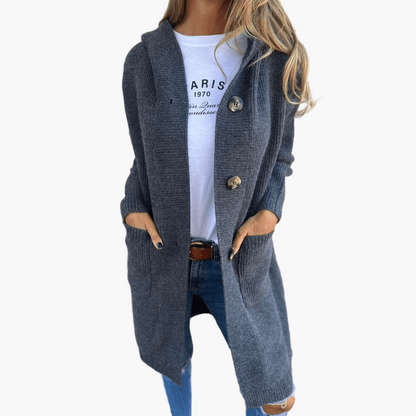 Women's Everyday Long Knit Cardigan - Casual & Versatile Layering Essential