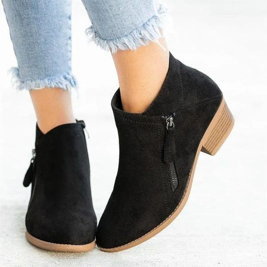 Women's Orthopedic Ankle Boots – Vintage Style Comfortable Walking Shoes