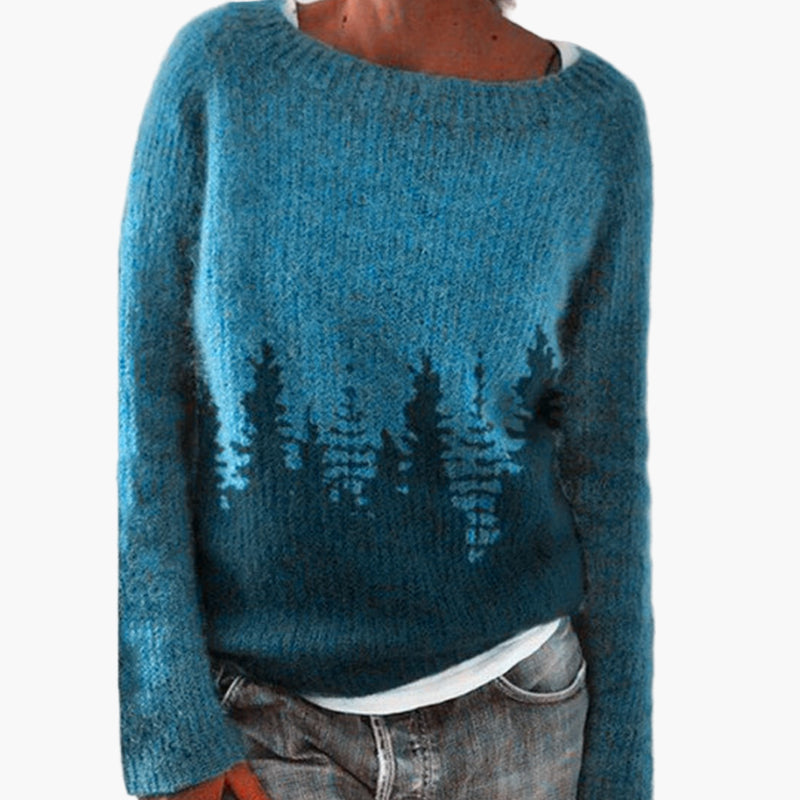 Women's Vintage Cashmere Sweater – Boho Knit Pullover for Stylish Comfort