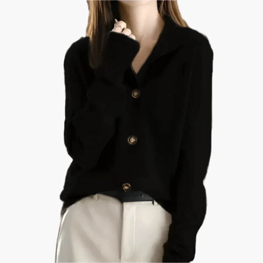 Women's Cozy Button-Up Cardigan Sweater for Fall and Winter