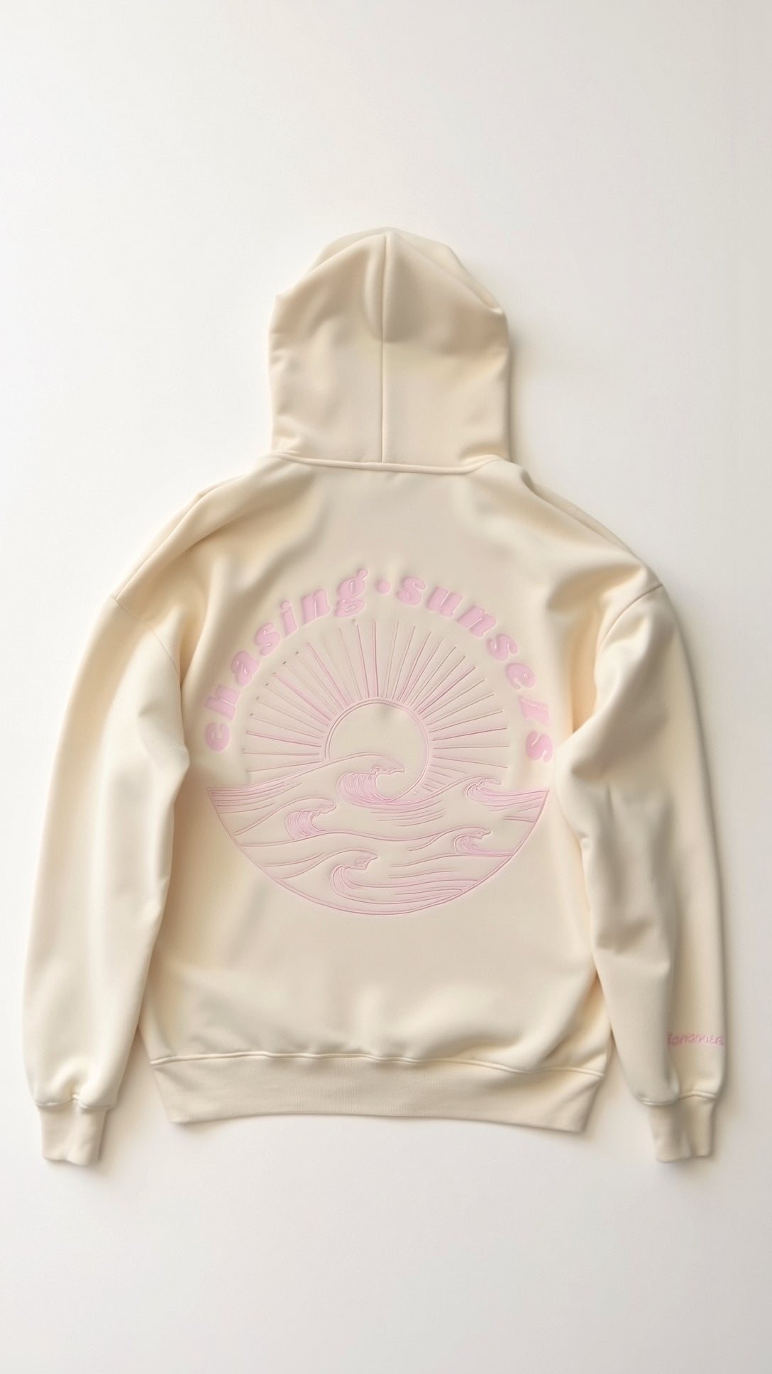 Women's Tropical Embroidered Oversized Hoodie – Casual Relaxed Fit Pullover