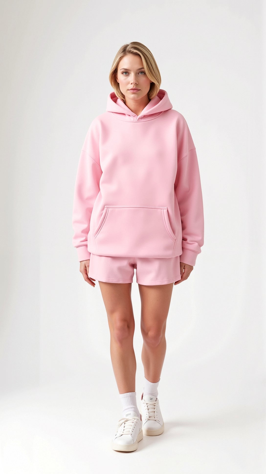 Women's Tropical Embroidered Oversized Hoodie – Casual Relaxed Fit Pullover