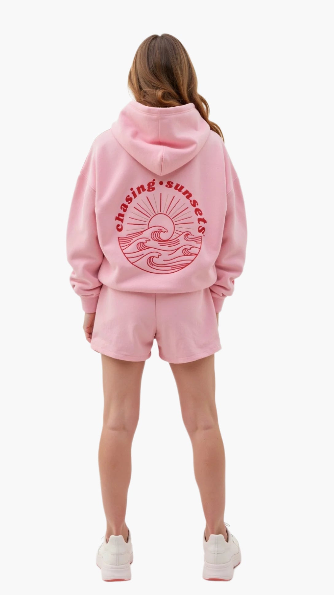 Women's Tropical Embroidered Oversized Hoodie – Casual Relaxed Fit Pullover