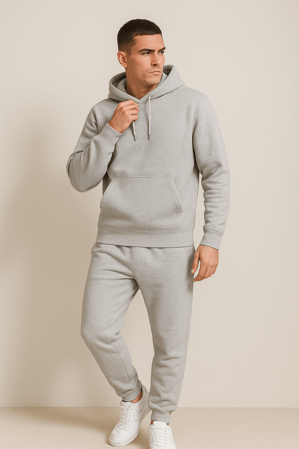 Men's Hoodie and Jogger Set – Casual Athletic Leisurewear Outfit