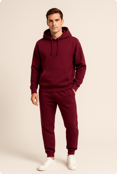 Men's Hoodie and Jogger Set – Casual Athletic Leisurewear Outfit