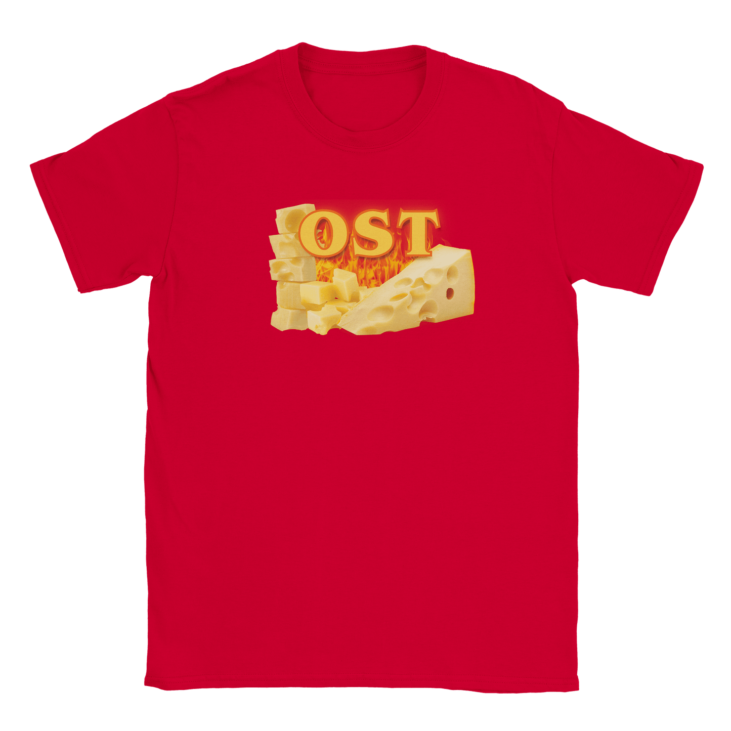 Sharon – Unisex Cheese Print T-Shirt