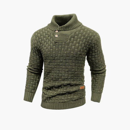 Men's Stylish Thermal Knit Pullover Sweater – Classic Fall Fashion