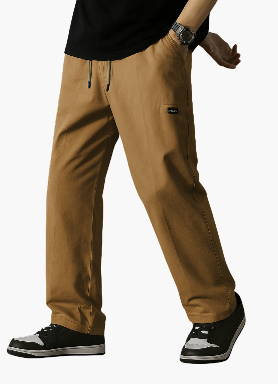Men's Classic Straight-Leg Jogger Pants for Everyday Comfort and Style