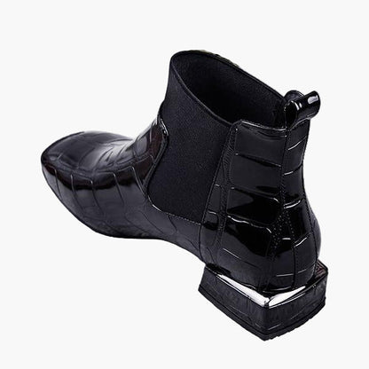 Women's Fashion Chelsea Ankle Boots for Fall Winter - Casual Rock Style