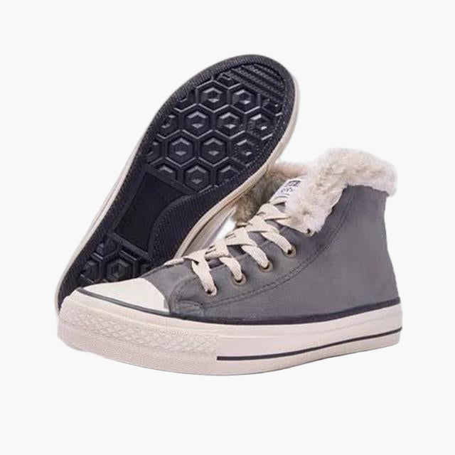 Women's Winter High Top Sneakers with Faux Fur Lining for Comfort and Warmth
