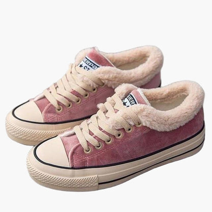 Women's Winter High Top Sneakers with Faux Fur Lining for Comfort and Warmth