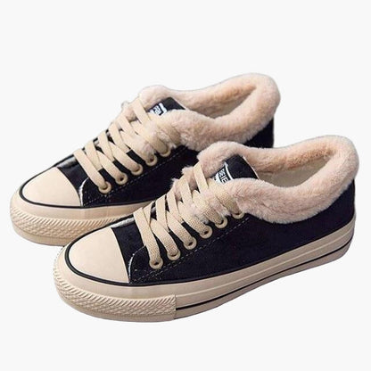 Women's Winter High Top Sneakers with Faux Fur Lining for Comfort and Warmth