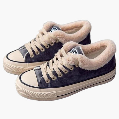 Women's Winter High Top Sneakers with Faux Fur Lining for Comfort and Warmth