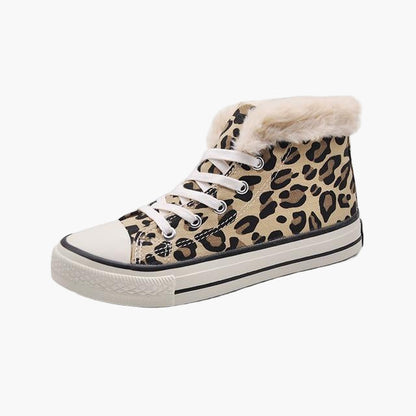 Women's Winter High Top Sneakers with Faux Fur Lining for Comfort and Warmth