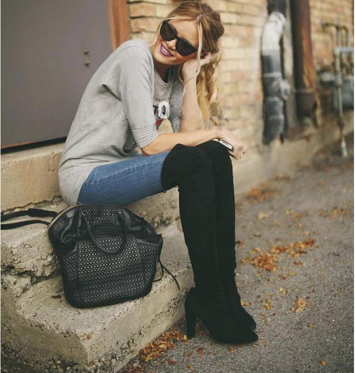 Women's Over-the-Knee High Heel Stretch Boots - Fashion Winter Style
