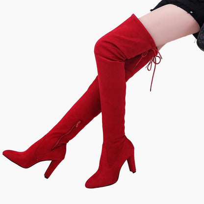 Women's Over-the-Knee High Heel Stretch Boots - Fashion Winter Style