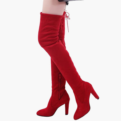 Women's Over-the-Knee High Heel Stretch Boots - Fashion Winter Style