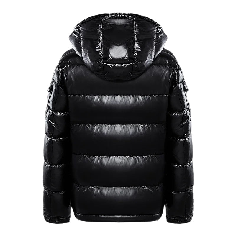 Men's Winter Puffer Jacket – Lightweight Insulated Hooded Coat for Cold Weather