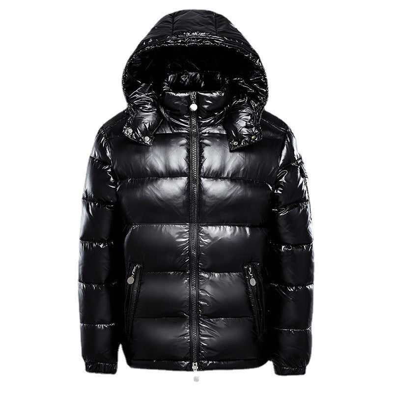 Men's Winter Puffer Jacket – Lightweight Insulated Hooded Coat for Cold Weather