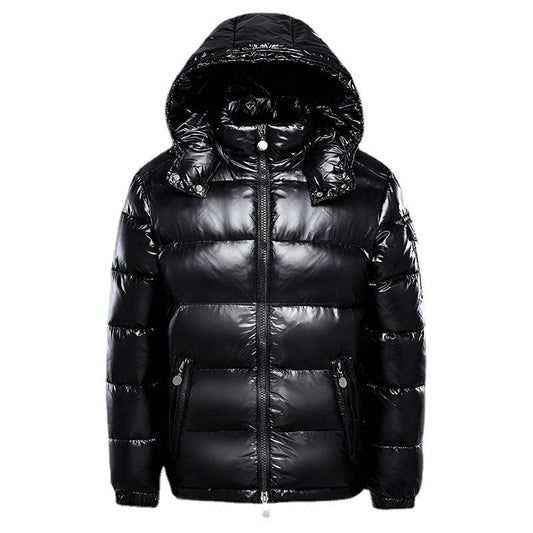 Men's Winter Puffer Jacket – Lightweight Insulated Hooded Coat for Cold Weather