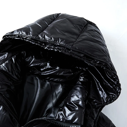 Men's Winter Puffer Jacket – Lightweight Insulated Hooded Coat for Cold Weather