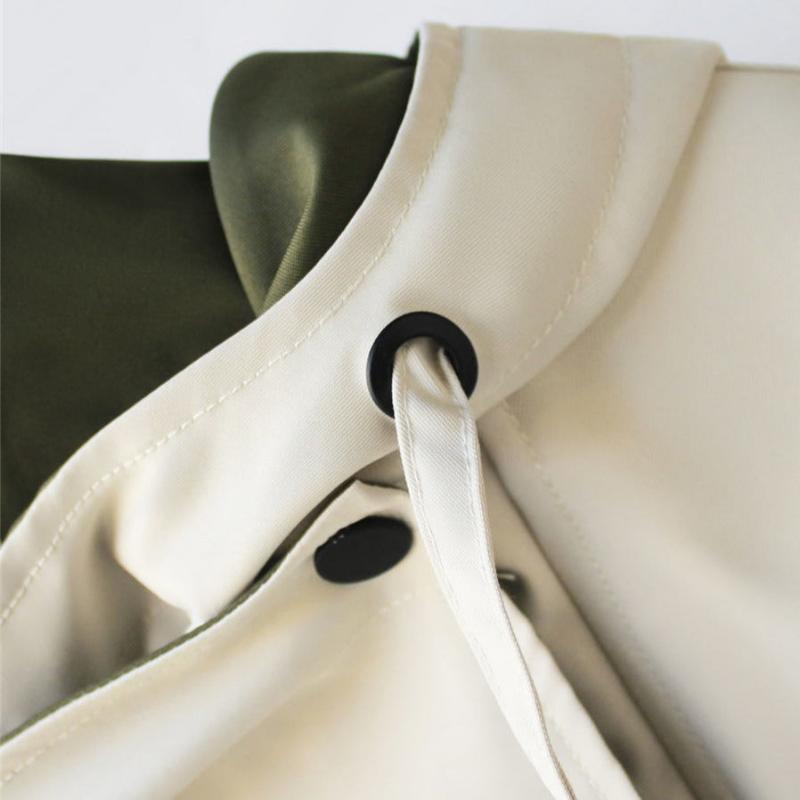Women's Oversized Windbreaker Jacket Casual Layered Style