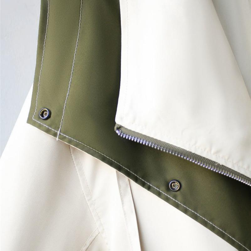 Women's Oversized Windbreaker Jacket Casual Layered Style